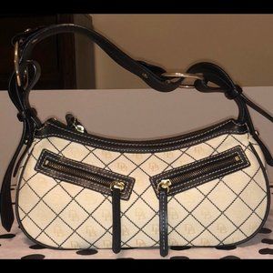 Dooney & Bourke Signature Canvas and Leather Bag